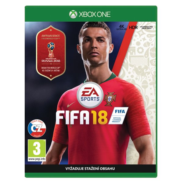FIFA 18 CZ[XBOX ONE]-BAZAR (použité zboží)