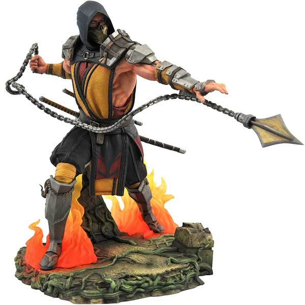 Figurka Mortal Kombat Gallery Scorpion Deluxe PVC Diorama