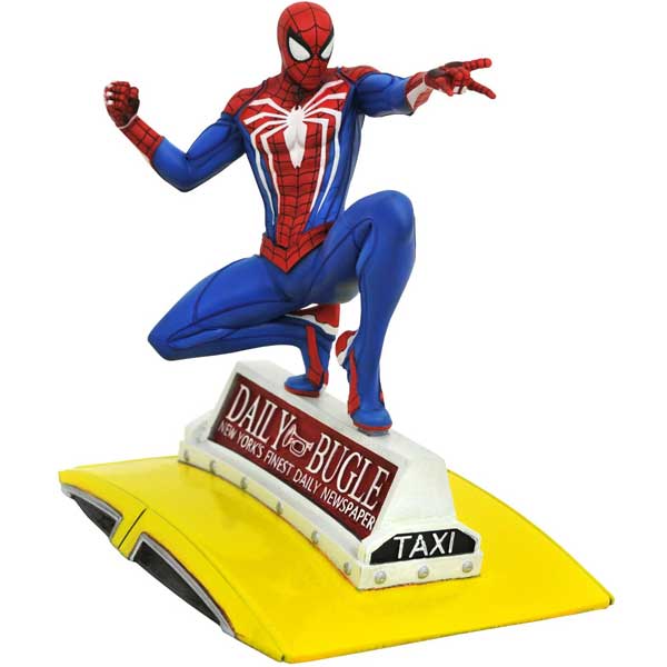 Figurka Marvel Video Game Gallery Spider Man on Taxi PVC Diorama