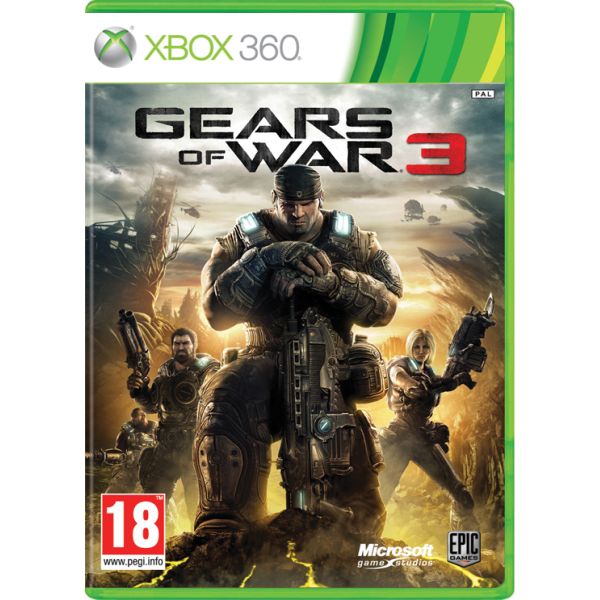 Gears of War 3 CZ-XBOX 360-BAZAR (použité zboží)