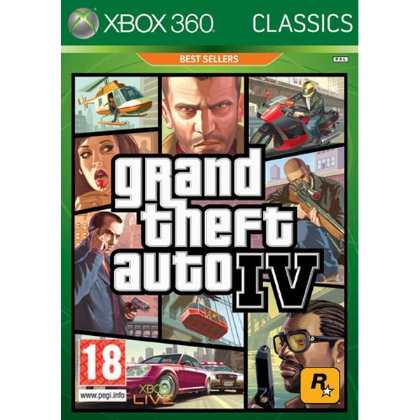 Grand Theft Auto 4-XBOX 360-BAZAR (použité zboží)