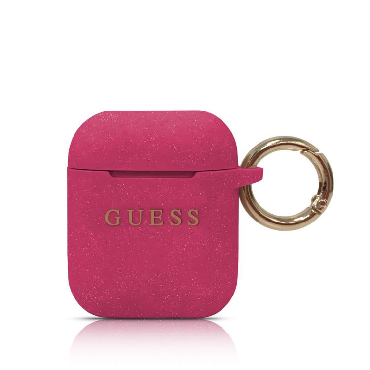 GUESS silikonový obal pro Apple AirPods (GUACCSILGLFU), Fuchsia GUESS silikonový obal pro Apple AirPods (GUACCSILGLFU), Fuchsia
