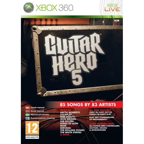Guitar Hero 5[XBOX 360]-BAZAR (použité zboží)