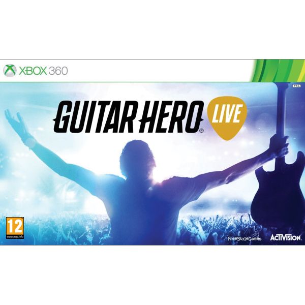 Guitar Hero Live + kytara[XBOX 360]-BAZAR (použité zboží)