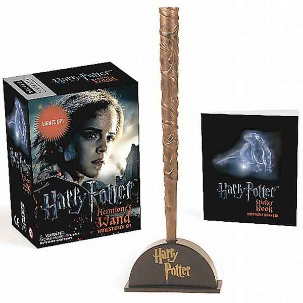 Harry Potter Hermioně 's Wand with Sticker Kit: Lights Up! 
 (Miniature Editions)