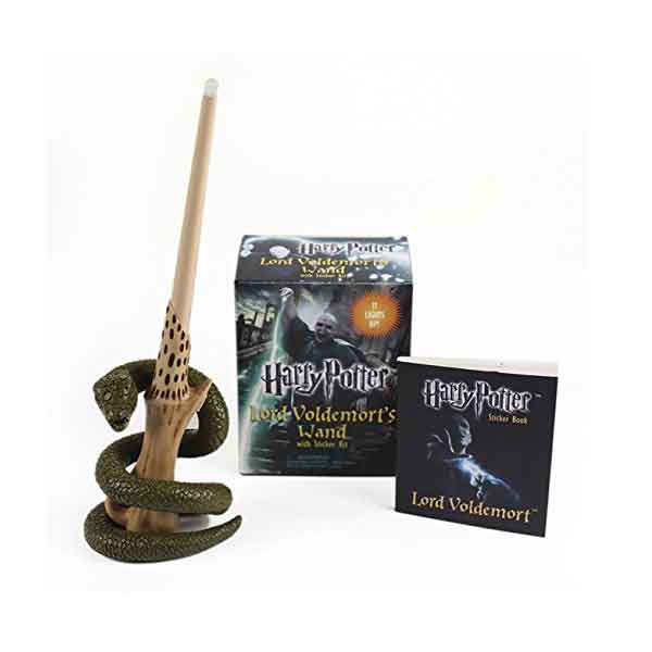 Harry Potter Voldemort 's Wand with Sticker Kit: Lights Up! 
 (Miniature Editions)
