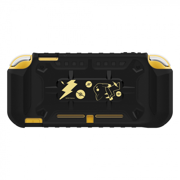 HORI Pikachu Hybrid System Armor for Nintendo Switch Lite, black gold