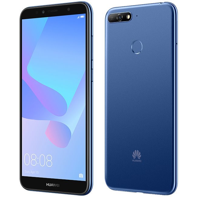 Huawei Y6 2018, Single SIM | 
 Blue, Třída A +-použité, záruka 12 měsíců