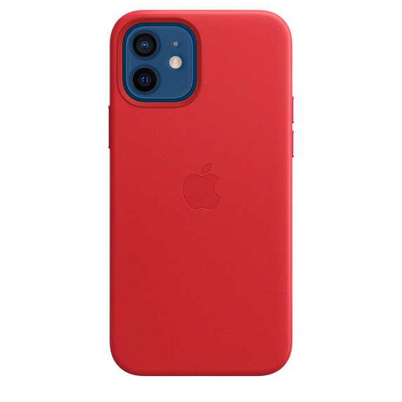 Apple iPhone 12 | 12 Pro Leather Case with MagSafe, red