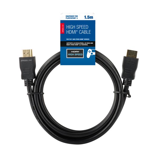 Speedlink High Speed HDMI Cable for PS/PS4 1,5 m Speedlink High Speed HDMI Cable for PS/PS4 1,5 m
