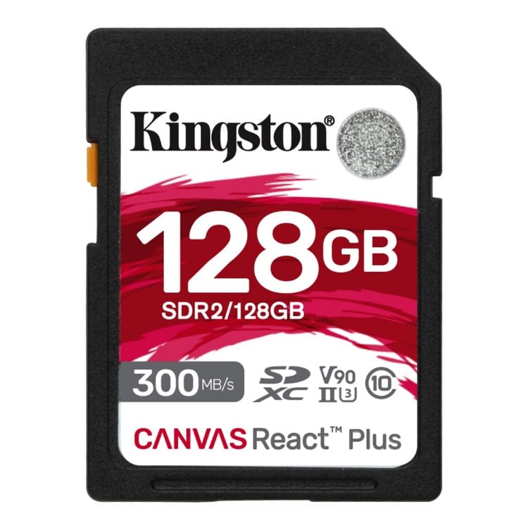 Kingston Canvas React Plus Secure Digital SDXC + čtečka, UHS-II U3 128GB | Class 10, rychlost 300/260MB/s (MLPR2/128GB)