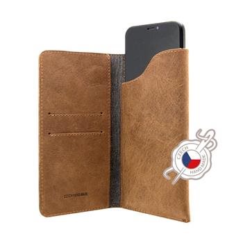 
Kožené pouzdro FIXED Pocket Book pro Apple iPhone XR, hnědé