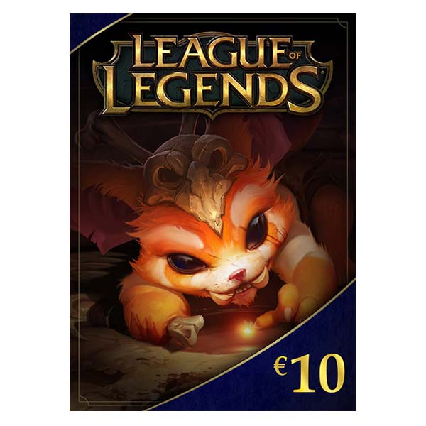 League of Legends elektronická peněženka 10 € (1380 Riot Points)