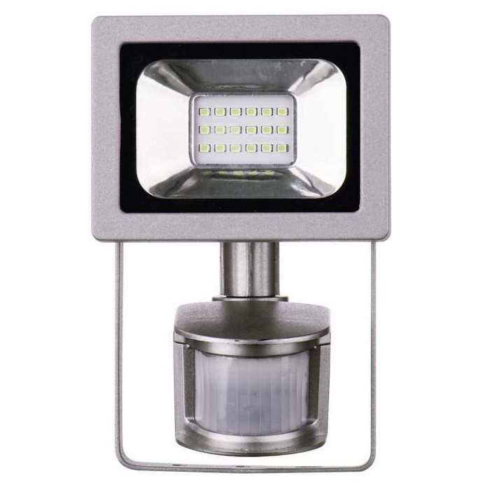 LED reflektor PROFI-10W-svítivost 800 lumenů, IP66, bílá-4 000K se senzorem pohybu