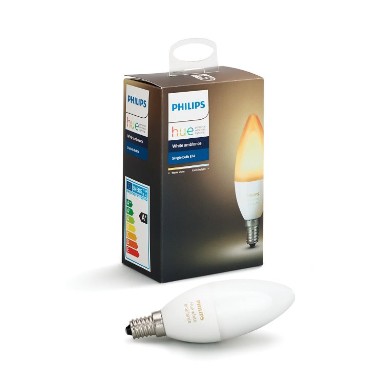 LED žárovka Philips Hue 6W E14, White Ambiance