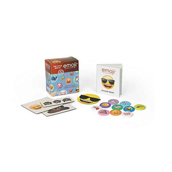 Little Box of emoji: With Pins, Patch, Stickers, and Magnets!  (Miniature Editions)