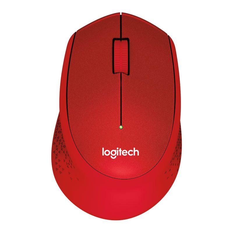Logitech Bezdrátová myš M330 Silent Plus, červená