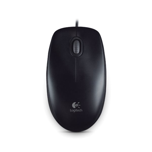 Kancelářská myš Logitech Optical USB Mouse B100, black