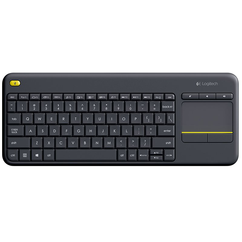 Logitech K400 Plus Wireless Touch Keyboard, black CZ