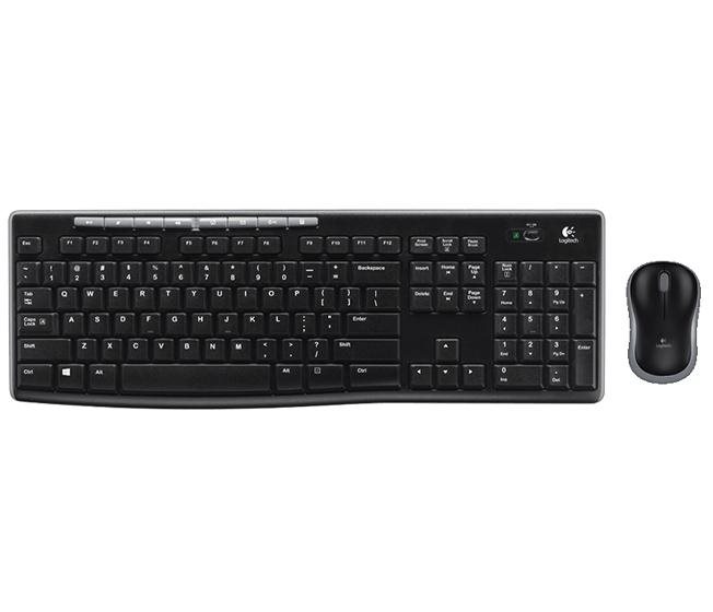 Logitech Wireless Set-Keyboard and Mouse MK270, US