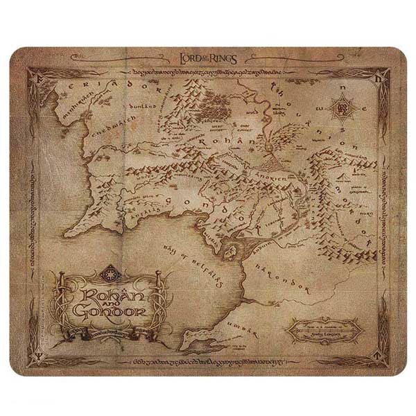 Lord of the Ring Mousepad-Rohan & Gondor map