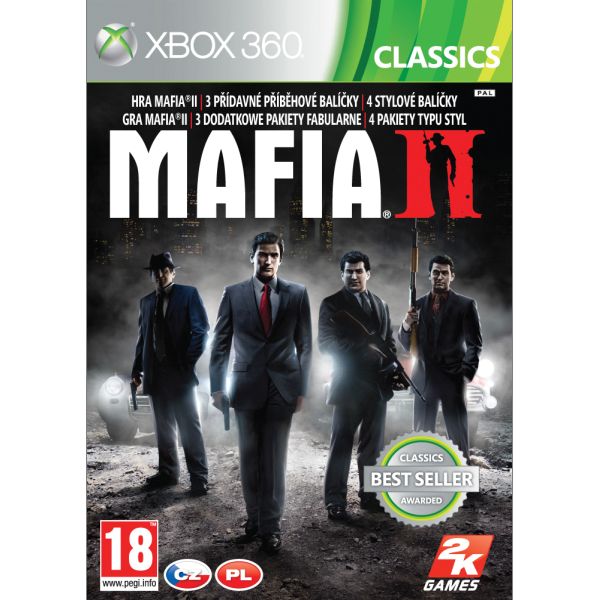 Mafia 2 CZ-XBOX 360-BAZAR (použité zboží)