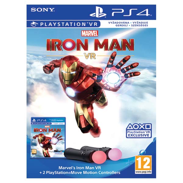 Marvel's Iron Man VR Bundle + 2 PlayStation Move Motion Controllers - OPENBOX (Rozbalené zboží s plnou zárukou)