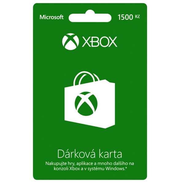 Microsoft LIVE Card 1500 Kč Microsoft LIVE Card 1500 Kč