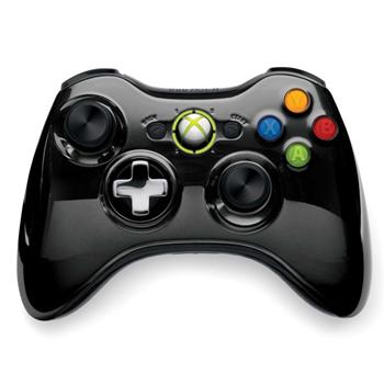 Microsoft Xbox 360 Wireless Controller, black (Special Ed. Chrome)-BAZAR (použité zboží, smluvní záruka 12 měsíců)