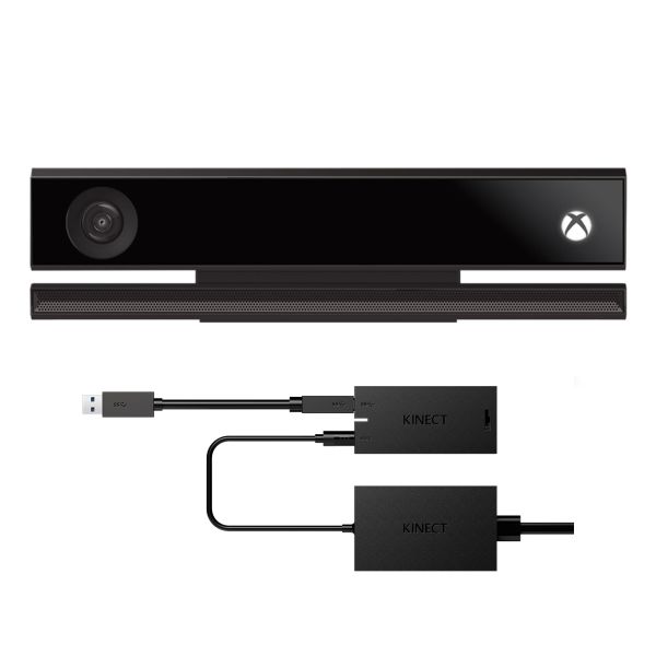 Microsoft Xbox One Kinect Sensor + Xbox Kinect Adapter for Xbox One S and Windows 10