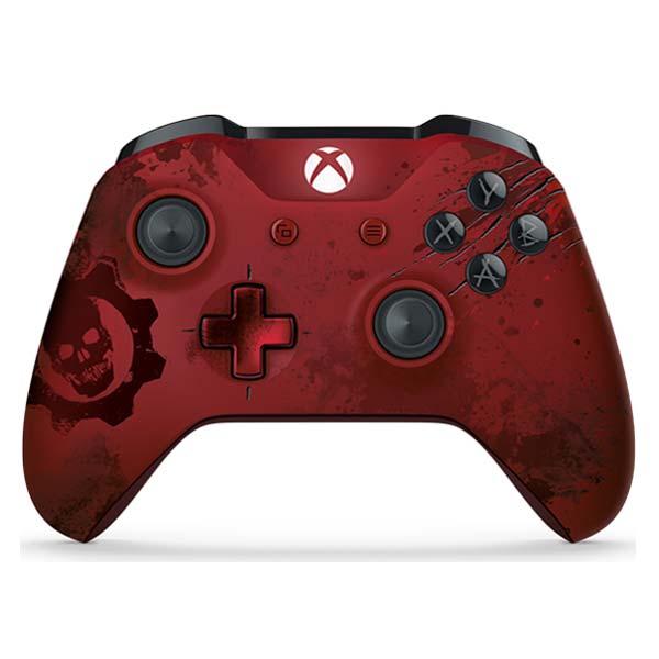 Microsoft Xbox One S Wireless Controller (Gears of War 4 Crimson)-BAZAR (použité zboží, smluvní záruka 12 měsíců)