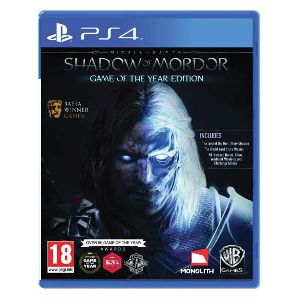 Middle-Earth: Shadow of Mordor (Game of the Year Edition)[PS4]-BAZAR (použité zboží)