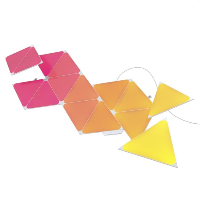 Modulárne smart osvětlení Nanoleaf Shapes Triangels Starter Kit, 15 panelů