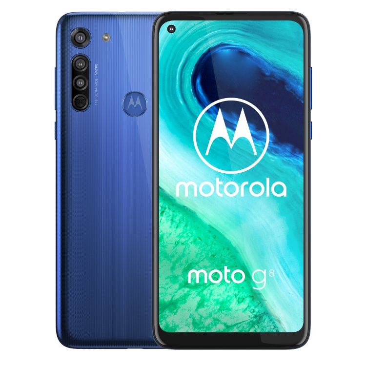 Motorola Moto G8, Dual SIM | Neon Blue, Třída A-použité, záruka 12 měsíců