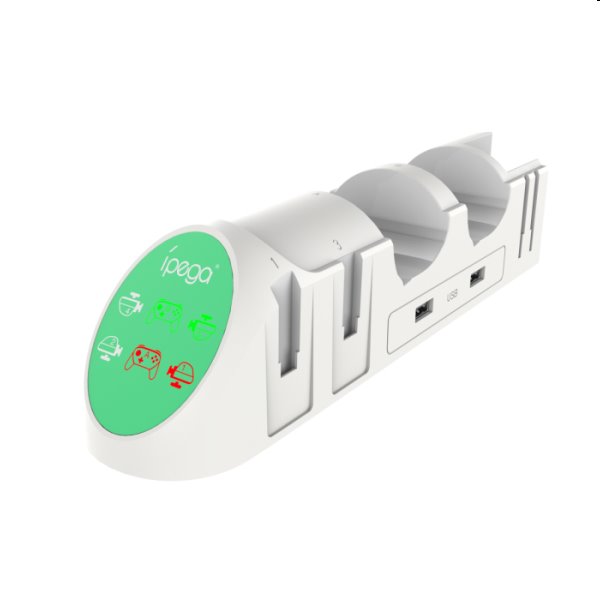 Nabíjecí stanice iPega 9187 pre Nintendo Switch PRO Controller a Joy-con, white Nabíjecí stanice iPega 9187 pre Nintendo Switch PRO Controller a Joy-con, white