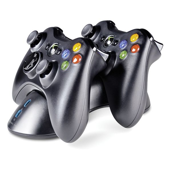 Speed-Link Bridge USB Charging System for Xbox 360 Gamepad, black-BAZAR (použité zboží, smluvní záruka 6 měsíců)