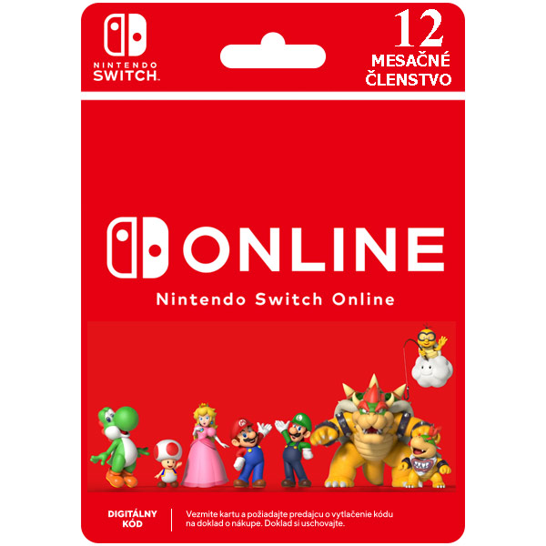 Nintendo Switch Online předplatné na 365 dní (Individual) Nintendo Switch Online předplatné na 365 dní (Individual)