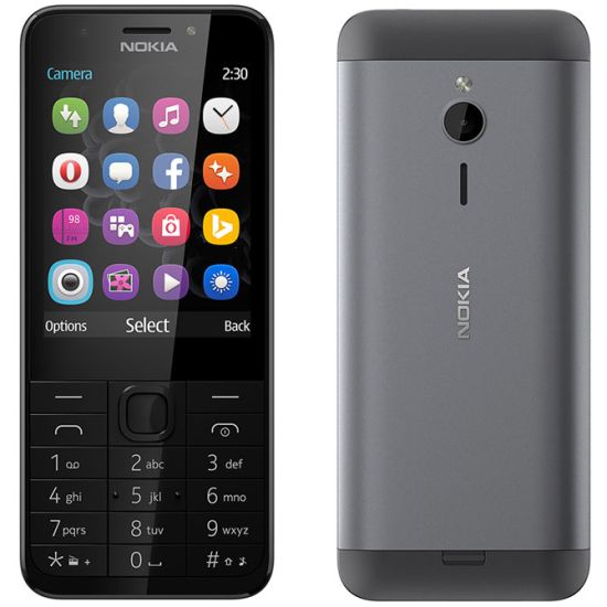 Nokia 230, Dual SIM | Dark Silver, Třída C - použité, záruka 12 měsíců