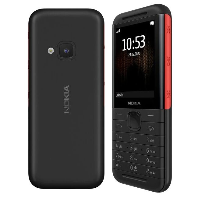 Nokia 5310, Dual SIM, Black/Red