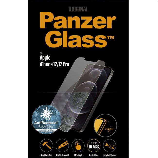 Ochranné sklo PanzerGlass Standard Fit AB pro Apple iPhone 12/12 Pro, clear