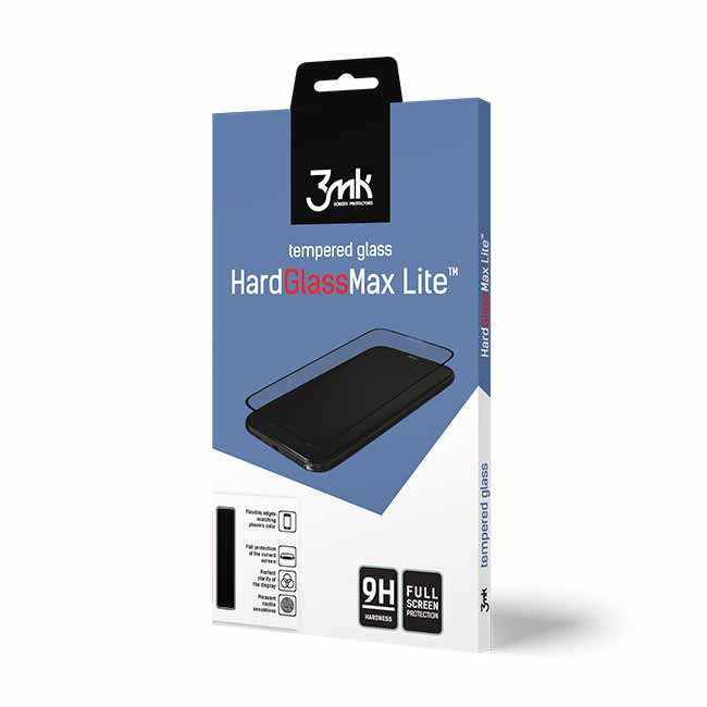 Ochranné temperované sklo 3mk HardGlass Max Lite pro Samsung Galaxy A40-A405F, black