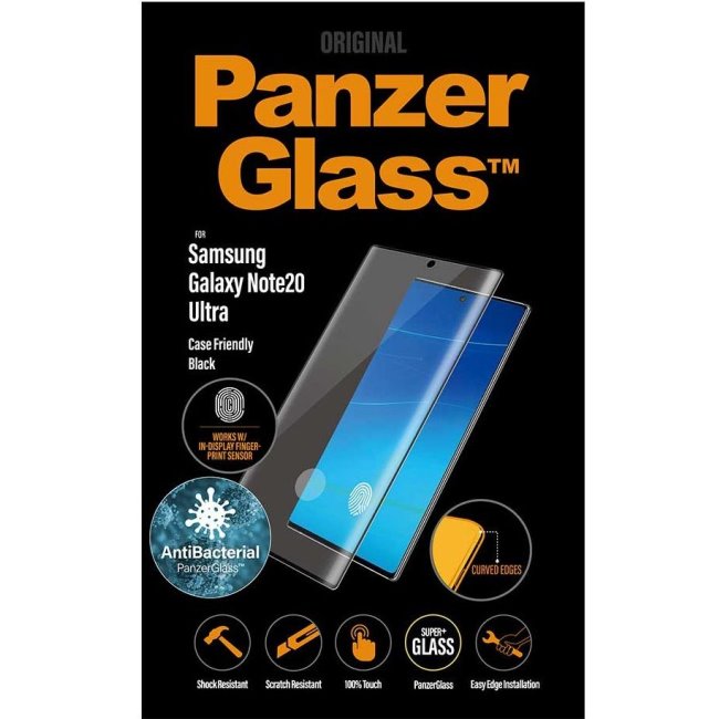 Ochranné temperované sklo PanzerGlass Case Friendly pro Samsung Galaxy Note 20 Ultra-N986B, Fingerprint komp., Black