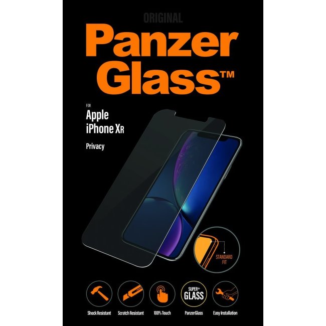 
Ochranné temperované sklo PanzerGlass s privátním filtrem pro Apple iPhone Xr