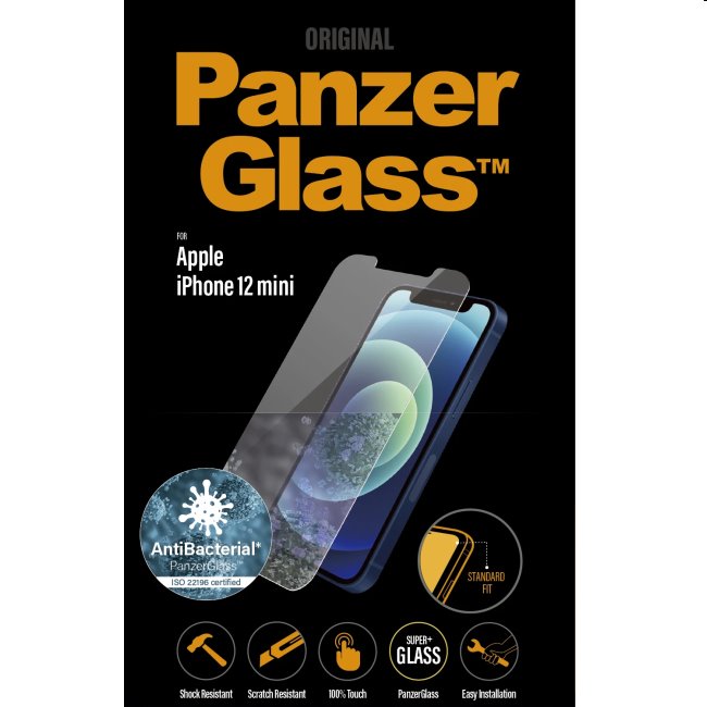 Ochranné sklo PanzerGlass Standard Fit AB pro Apple iPhone 12 mini, clear