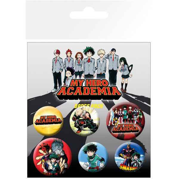 Odznaky My Hero Academia Mix (6-Pack)