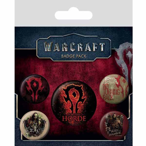 Odznaky WarCraft-The Horde (5-Pack)