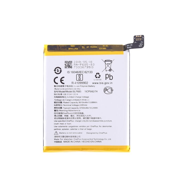 Originální baterie pro OnePlus 6T, (3700 mAh) Originální baterie pro OnePlus 6T, (3700 mAh)
