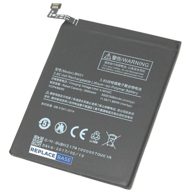 Originální baterie pro Xiaomi Mi A1 (3080mAh)