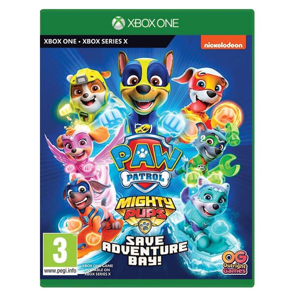 PAW Patrol: Mighty Pups Save Adventure Bay [XBOX ONE] - BAZAR (použité zboží)