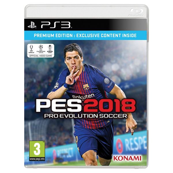 PES 2018: Pro Evolution Soccer[PS3]-POOL (použitý tovar)